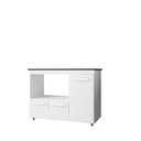 Ver imagem 2 de Balcão Cooktop Ana 4 Bocas 114m com Nicho para Forno e 3 Portas - Branco Móblis