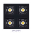 Ver mais imagens de Spot Embutir Conecta Click Preto Dl146Mdb Bella + LED Bf St2365