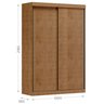 Guarda Roupa 2 Portas Correr Madeira Maciça - 3