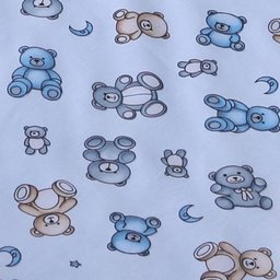 Porta Fralda Organizador Quarto de Bebê Menino Menina 2 Peças Varão:urso Azul Bebê - 3