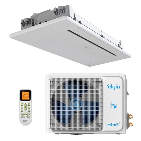 Ar-condicionado Split Inverter Cassete 12000 Btus Elgin 1 Via One Air Quente e Frio 220v