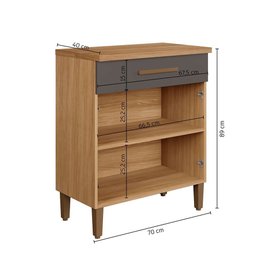 Balcão Omega Master Mdf Arte Móveis - 5