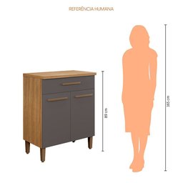 Balcão Omega Master Mdf Arte Móveis - 4