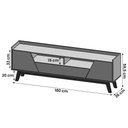 Ver imagem 4 de Rack Florença para TV até 70" 180cm MDP-MDF com Pés Madeira Fendi Bechara Móveis
