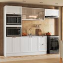 Ver imagem 1 de Cozinha Completa Modulada Americana com Vidro Reflecta 4 Peças Yescasa