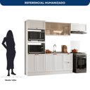 Ver imagem 4 de Cozinha Completa Modulada Americana com Vidro Reflecta 4 Peças Yescasa