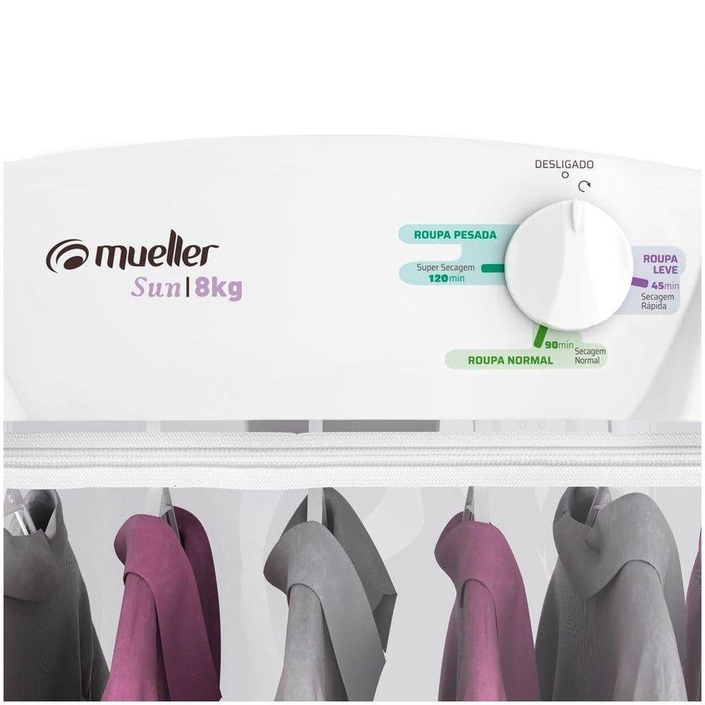 Secadora de Roupa Mueller Sun 8kg 127v Branco - 7