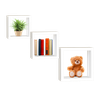 Kit com 3 Nichos Organizador de Mdf Branco - 1
