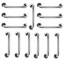 Ver imagem 1 de Barra de Apoio 40cm Aço Inox Kit 13 Unidades Idoso Cadeirante Deficiente Banheiro Box Suporte Escada
