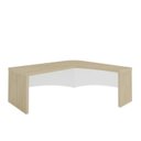 Ver imagem 7 de Kit 4 Peças Mesa Diretor em L Tamburato, Gaveteiro, Balcão Organizador e Armário Multiuso com Nicho