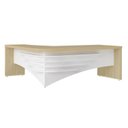 Ver imagem 5 de Kit 4 Peças Mesa Diretor em L Tamburato, Gaveteiro, Balcão Organizador e Armário Multiuso com Nicho