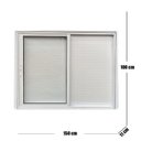 Ver imagem 4 de Janela Veneziana Lambril 3 Folhas Linha Veneza 100x150 Branco Esquadrias Bergamo