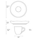 Ver imagem 2 de Xícara Café Bio Bananê Porto Brasil Cerâmica 120ml Cafezinho Cozinha Mesa Posta