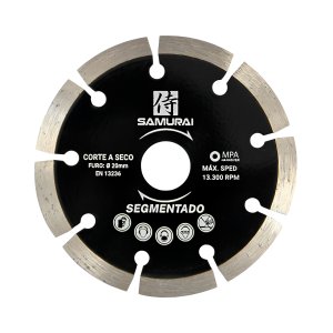 Disco Diamantado 110x20mm Segmentado Samurai