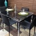 Ver imagem 5 de Kit com 5 Cadeiras de Jantar Amanda PVC Preto