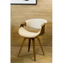 Ver imagem 3 de Kit com 2 Cadeiras Nicole Giratória para Sala de Jantar Bege/Creme