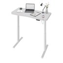 Ver imagem 7 de Escrivaninha Mesa Escritório com Regulagem de Altura Entrada USB Ergonômica em Tamburato 135cm Industrial Branco Artany