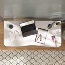 Ver imagem 5 de Escrivaninha Mesa Escritório com Regulagem de Altura Entrada USB Ergonômica em Tamburato 135cm Industrial Branco Artany