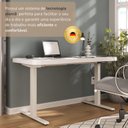 Ver mais imagens de Escrivaninha Mesa Escritório com Regulagem de Altura Entrada Usb Ergonômica em Tamburato