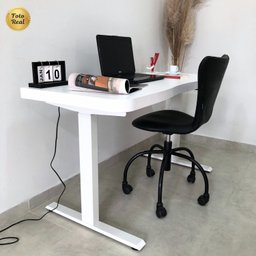 Mesa para Escritório com Regulagem de Altura Entrada Usb Ergonômica em Tamburato - 14