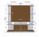 Ver imagem 4 de Estante Home para TV até 60 Polegadas 183CMX180CM com LED e Prateleiras de Vidro York Marrom