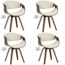 Ver imagem 1 de Kit com 4 Cadeiras Nicole Giratória para Sala de Jantar