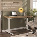 Ver mais imagens de Escrivaninha Mesa Escritório com Regulagem de Altura Entrada Usb Ergonômica em Tamburato