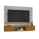 Ver imagem 3 de Painel para TV até 65 Polegadas 160CMX136CM 2 Portas Âmbar Bege