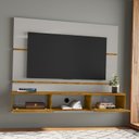 Ver imagem 5 de Painel para TV até 65 Polegadas 160CMX136CM 2 Portas Âmbar Bege