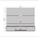 Ver imagem 4 de Painel para TV até 65 Polegadas 160CMX136CM 2 Portas Âmbar Bege