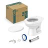 Kit Completo de Bacia Convencional + Assento Pp Kids Branco - 5