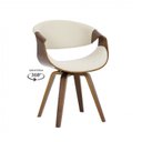 Ver imagem 6 de Kit com 5 Cadeiras Nicole Giratória para Sala de Jantar Bege/Creme