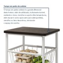 Ver imagem 6 de Fruteira com 3 Cestos em Aço Daniela Branco/Preto