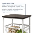 Ver imagem 6 de Fruteira com 3 Cestos em Aço Daniela Branco/Preto