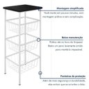 Ver imagem 7 de Fruteira com 3 Cestos em Aço Daniela Branco/Preto