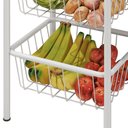 Ver mais imagens de Fruteira com 3 Cestos em Aço Daniela Branco/Preto