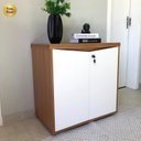 Ver imagem 6 de Armário Multiuso para Escritório Baixo com Chave 2 Portas Y37