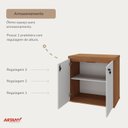 Ver imagem 7 de Armário Multiuso para Escritório Baixo com Chave 2 Portas Y37