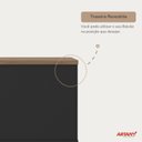 Ver mais imagens de Armário Multiuso para Escritório Baixo com Chave 2 Portas Y37 Marrom/Nogal/Preto Artany