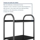 Ver imagem 6 de Fruteira de Cozinha em Aço com 3 Cestos Removíveis Camila 136cm Prata Preto