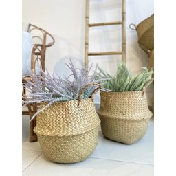 Cesto Ticunas de Seagrass Natural com Alças - Jolitex - G - 2