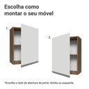 Ver imagem 4 de Armário Aéreo 50cm 1 Porta Rustic/branco Glamy Madesa