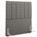 Ver imagem 2 de Cabeceira Cama Box Painel Solteiro 100 Cm Dália W01 Linho Mescla Chumbo - Lyam Decor