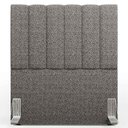Ver imagem 3 de Cabeceira Cama Box Painel Solteiro 100 Cm Dália W01 Linho Mescla Chumbo - Lyam Decor