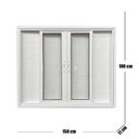 Ver imagem 4 de Janela Veneziana Lambril 6 Folhas Linha Veneza 100x150