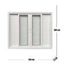 Ver imagem 4 de Janela Veneziana Lambril 6 Folhas Linha Veneza 100x150 Branco Esquadrias Bergamo