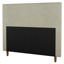 Ver imagem 1 de Cabeceira Cama Box Casal Dallas 140Cm Linho Bege