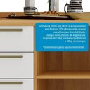 Ver imagem 7 de Cozinha Compacta 100% Mdf 2 Peças 4 Portas 3 Gavetas e Vidro 120cm Vicenza Espresso Móveis