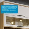 Cozinha Compacta 100% Mdf 2 Peças 4 Portas 3 Gavetas e Vidro 120cm Vicenza Espresso Móveis - 6
