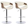Kit 2 Banquetas para Cozinha Giratórias Base Disco com Apoio Nicole - 1